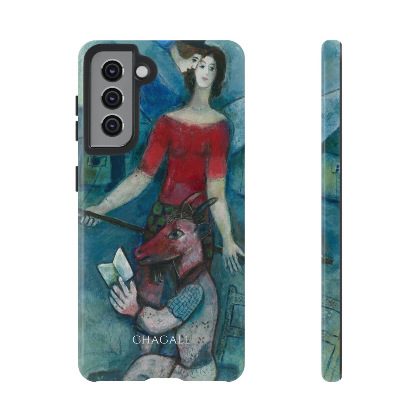 Tough Phone Case for iPhone, Samsung and Google Pixel - Chagall, The Angel and the Reader (1930)