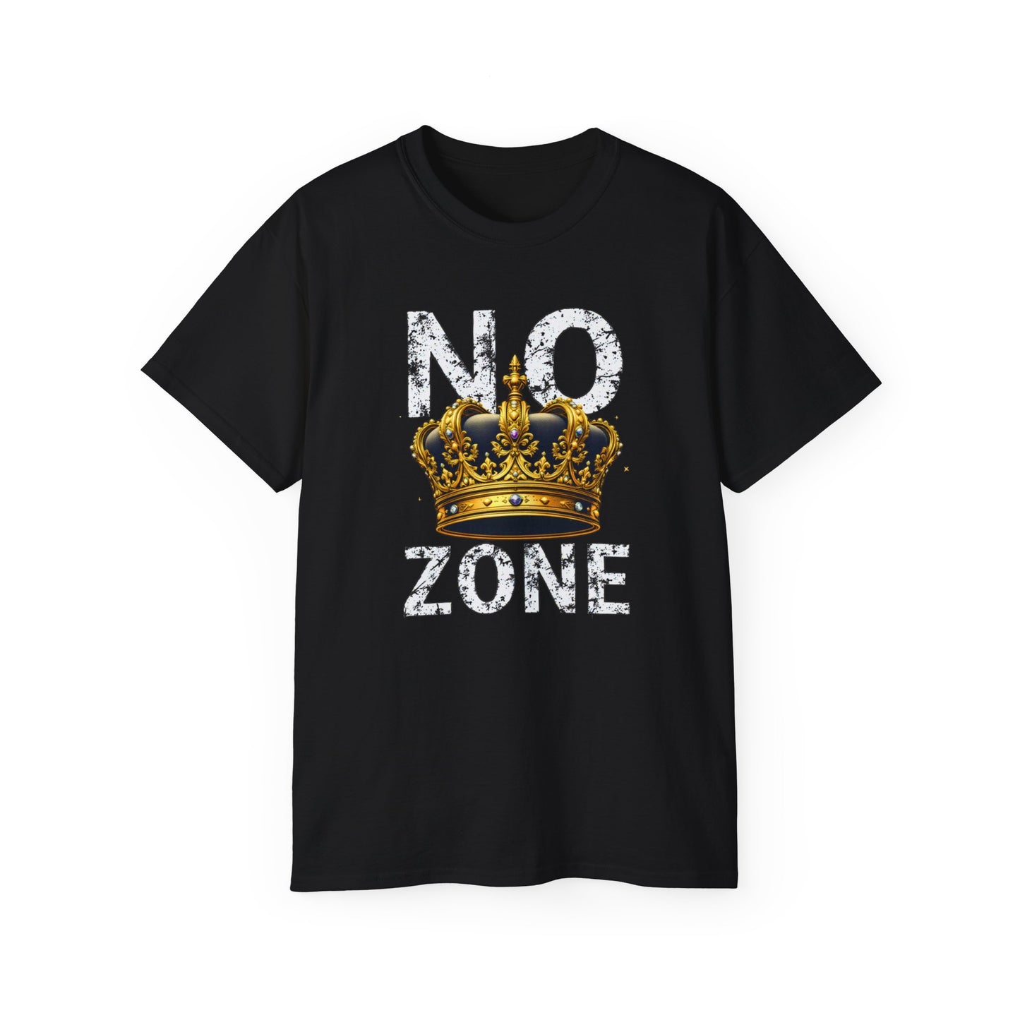 NO KINGS ZONE Graphic Tee | Streetwear T-Shirt with Royal Crown Design