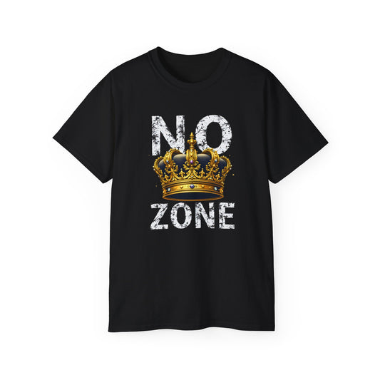 NO KINGS ZONE Graphic Tee | Streetwear T-Shirt with Royal Crown Design