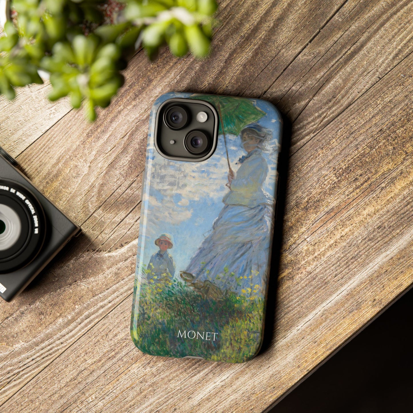 Tough Phone Case for iPhone, Samsung and Google Pixel - Monet, Woman with a Parasol - Madame Monet and Her Son (1875)