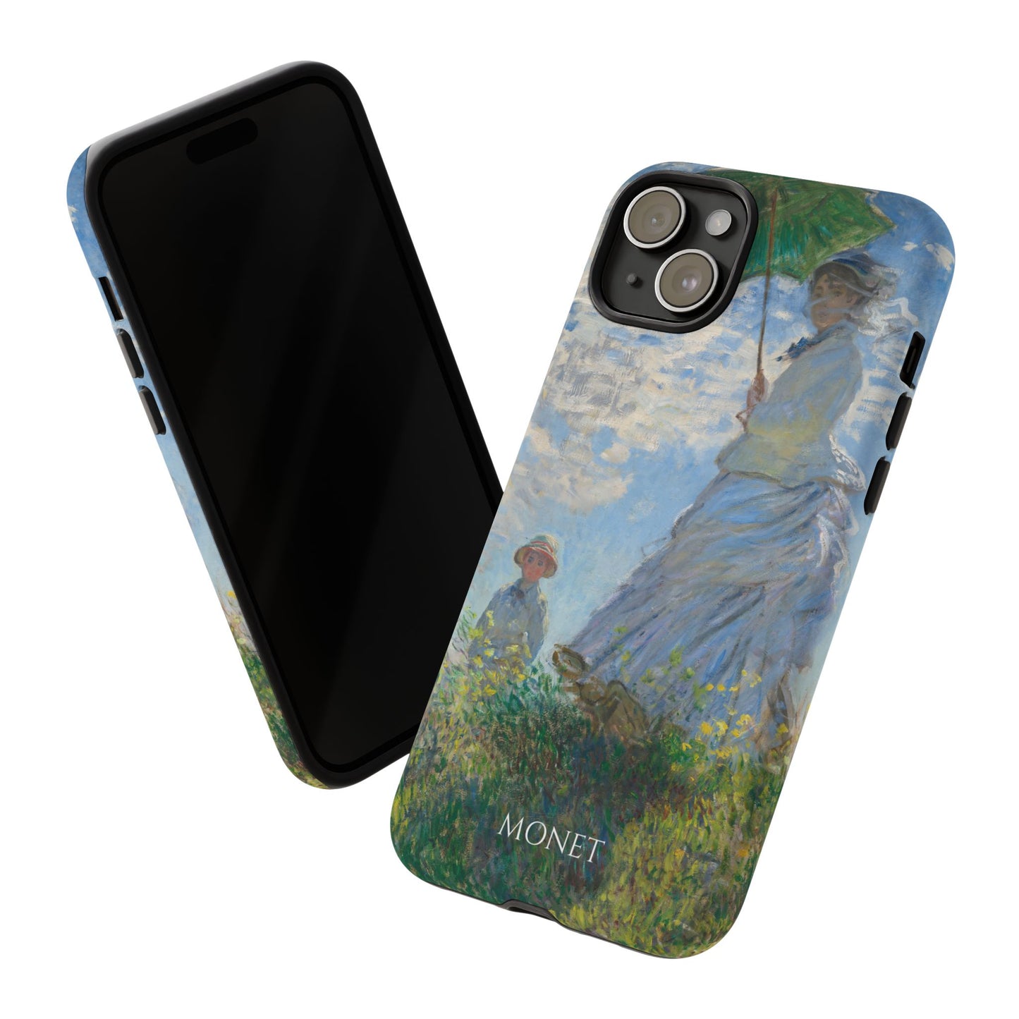 Tough Phone Case for iPhone, Samsung and Google Pixel - Monet, Woman with a Parasol - Madame Monet and Her Son (1875)