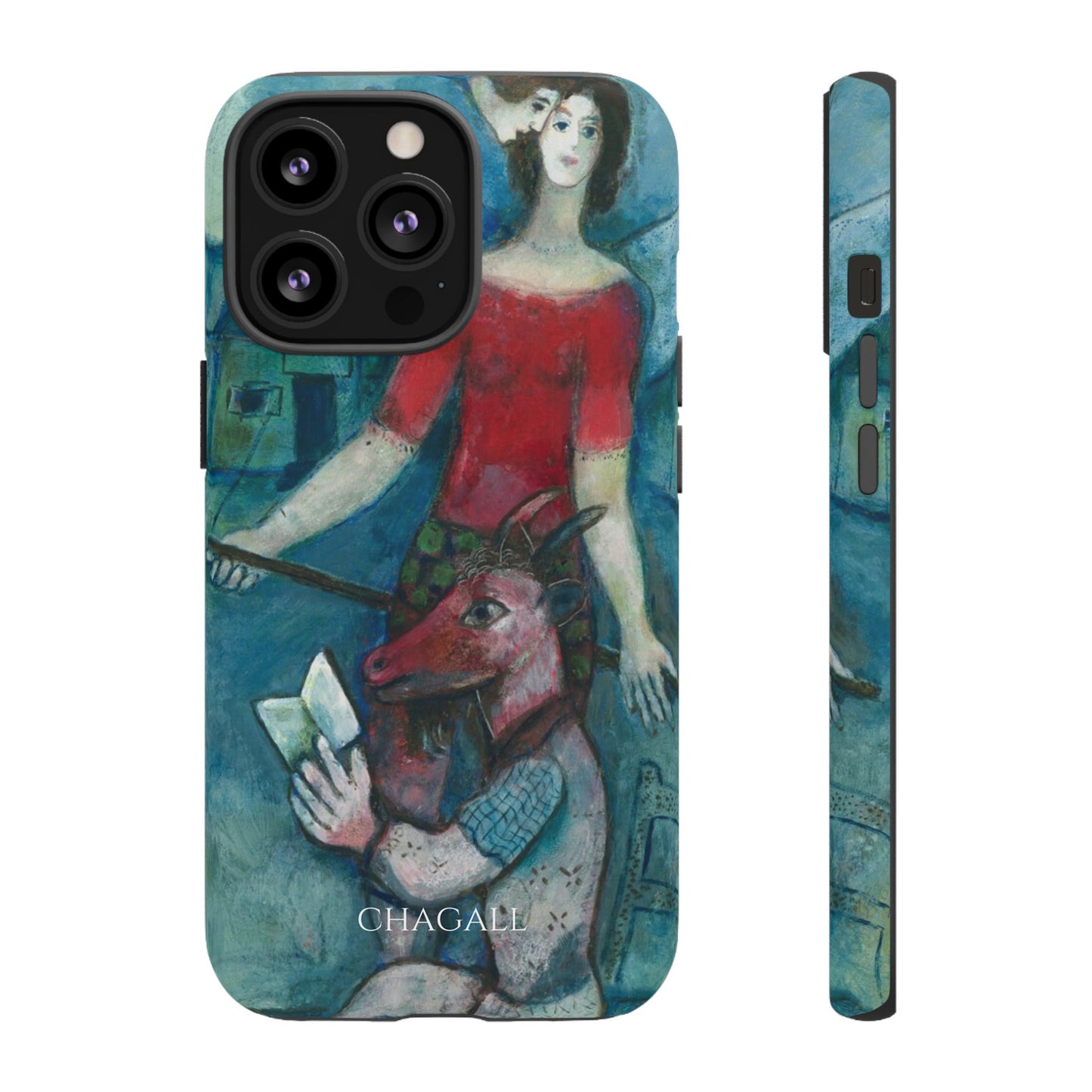 Tough Phone Case for iPhone, Samsung and Google Pixel - Chagall, The Angel and the Reader (1930)