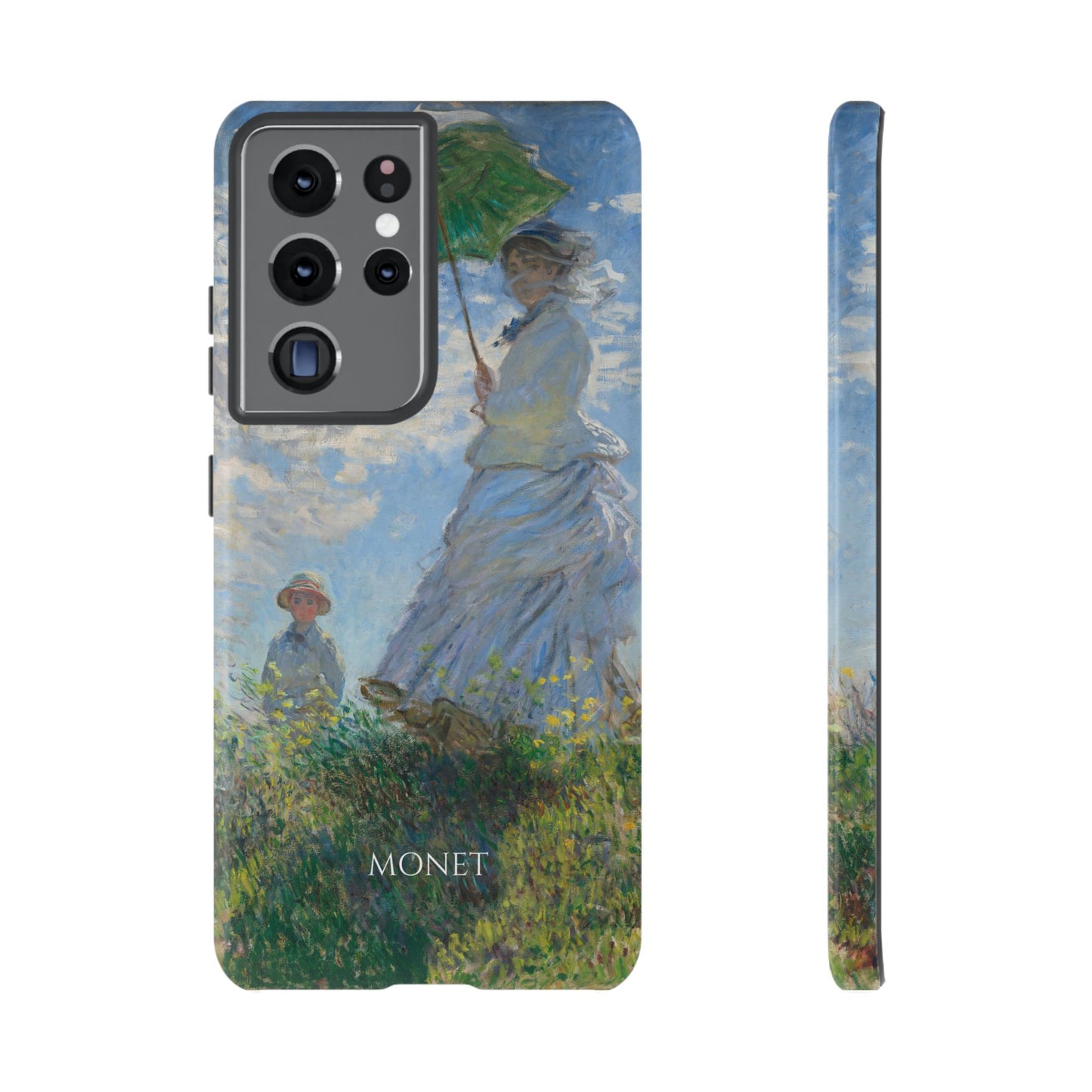 Tough Phone Case for iPhone, Samsung and Google Pixel - Monet, Woman with a Parasol - Madame Monet and Her Son (1875)