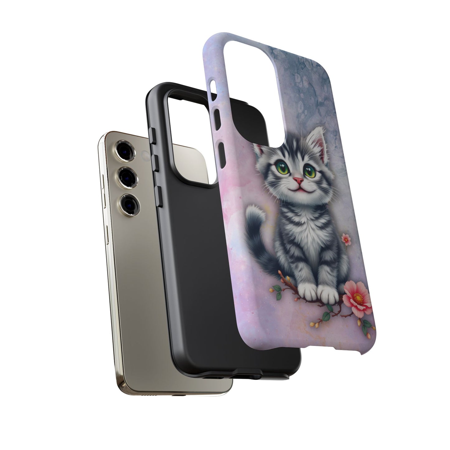 Tough Phone Case for iPhone, Samsung and Google Pixel - Dem Putty Tat Series (v1)
