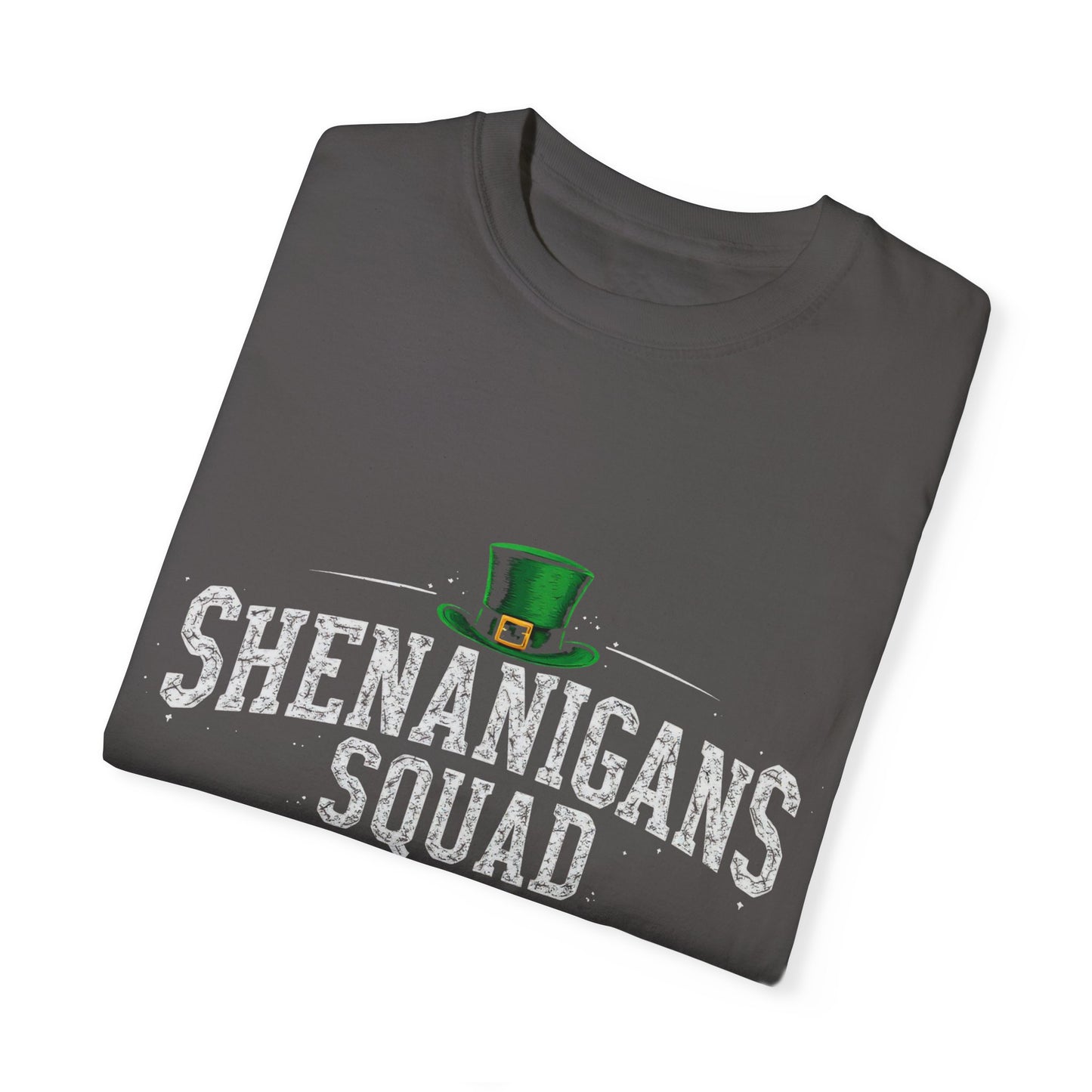 Comfort Colors 1717 Unisex Garment-Dyed T-shirt - Shenanigans Squad St. Patrick’s Day Design