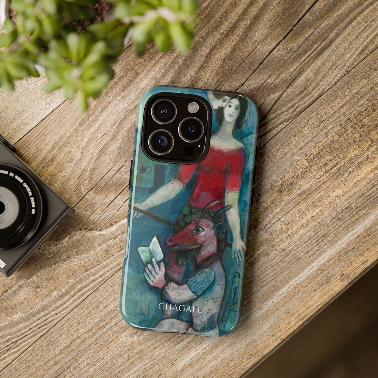 Tough Phone Case for iPhone, Samsung and Google Pixel - Chagall, The Angel and the Reader (1930)