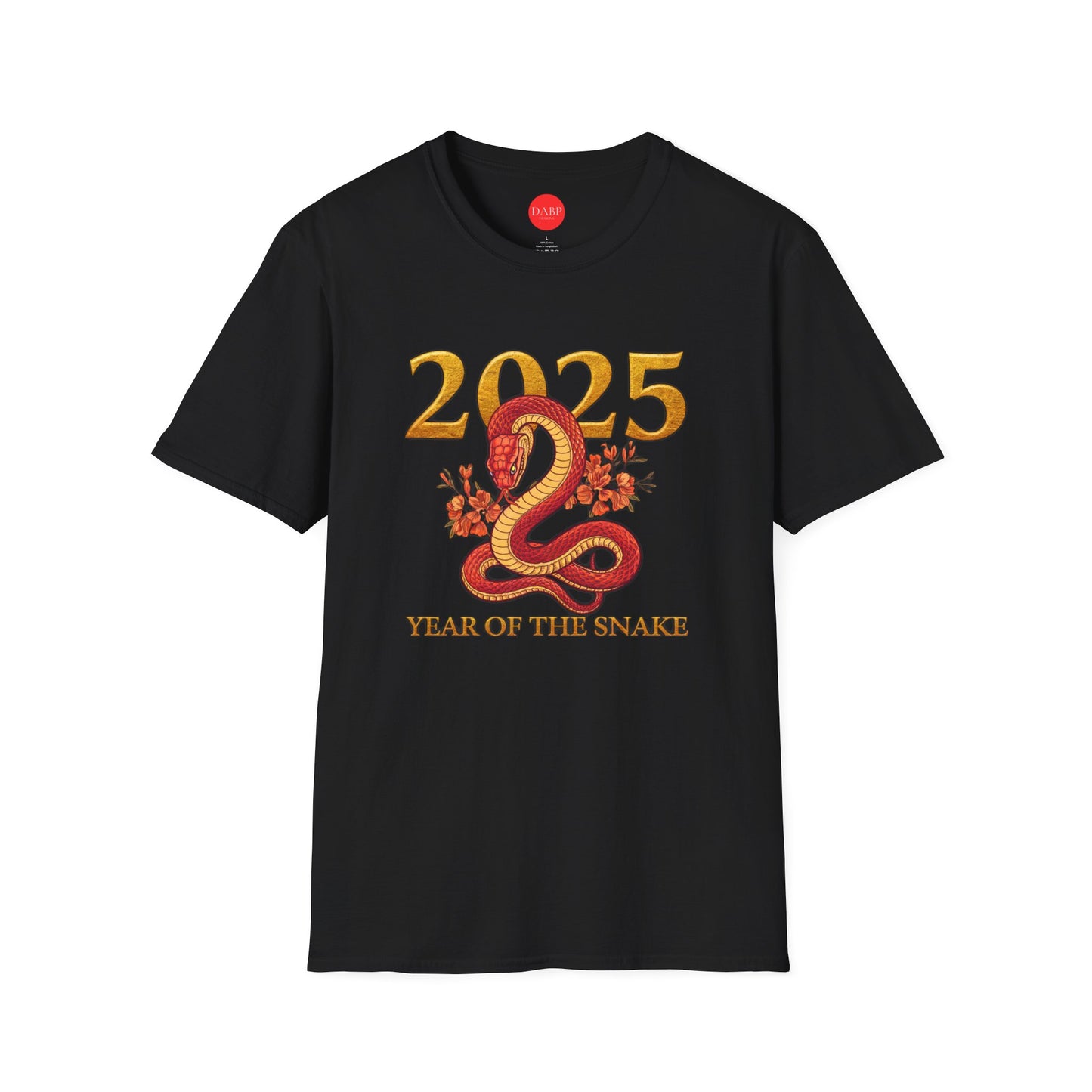 Gildan 64000 Unisex Softstyle Short-sleeve Tee | 2025 Year of the Snake Chinese New Year Design