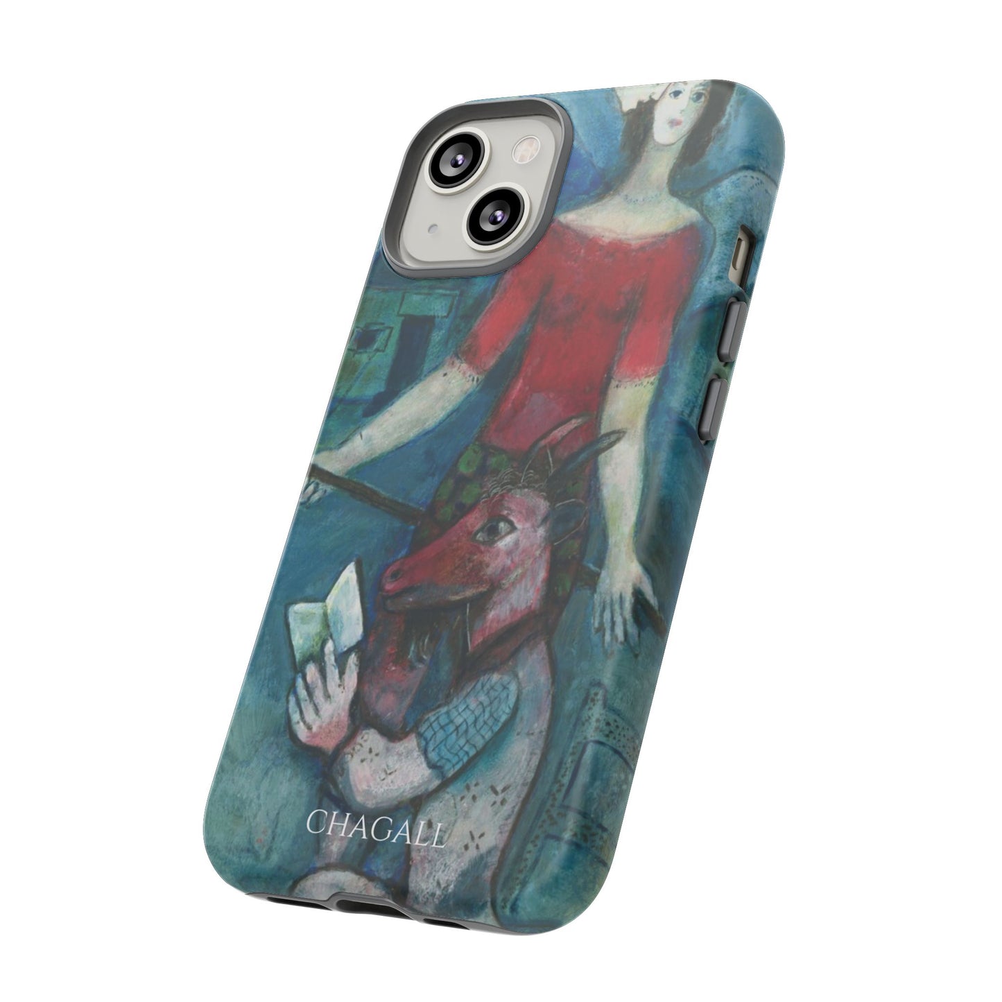 Tough Phone Case for iPhone, Samsung and Google Pixel - Chagall, The Angel and the Reader (1930)