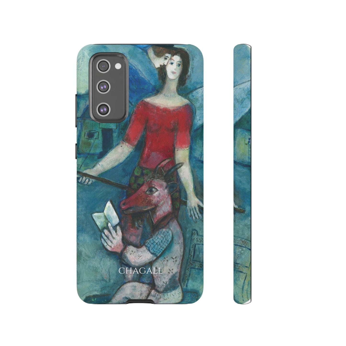 Tough Phone Case for iPhone, Samsung and Google Pixel - Chagall, The Angel and the Reader (1930)