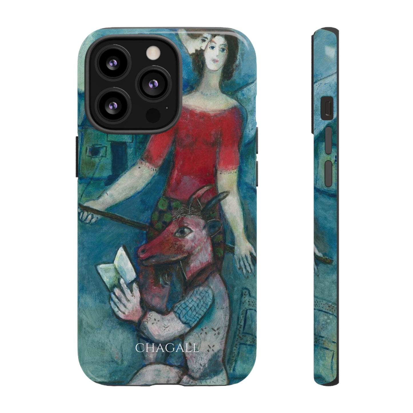 Tough Phone Case for iPhone, Samsung and Google Pixel - Chagall, The Angel and the Reader (1930)