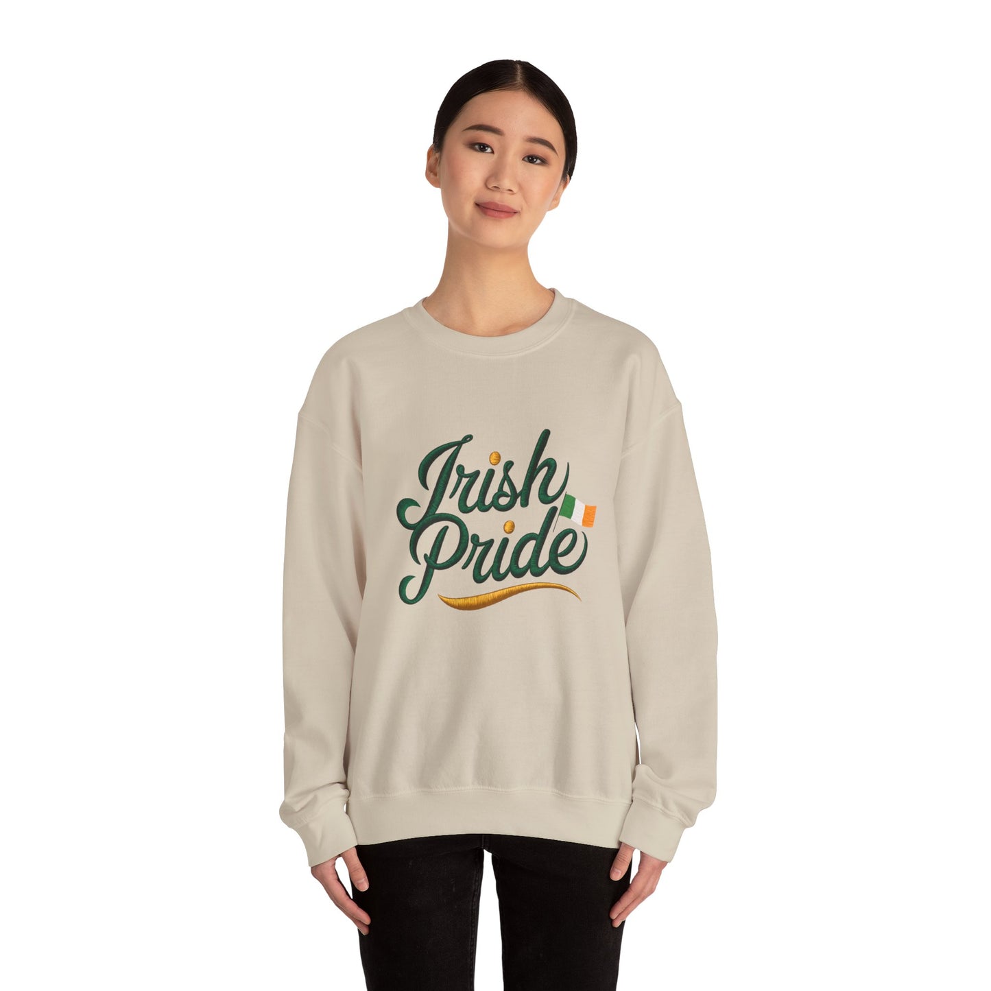 Gildan 18000 Unisex Heavy Blend™ Crewneck Sweatshirt - Irish Pride St. Patrick’s Day Design