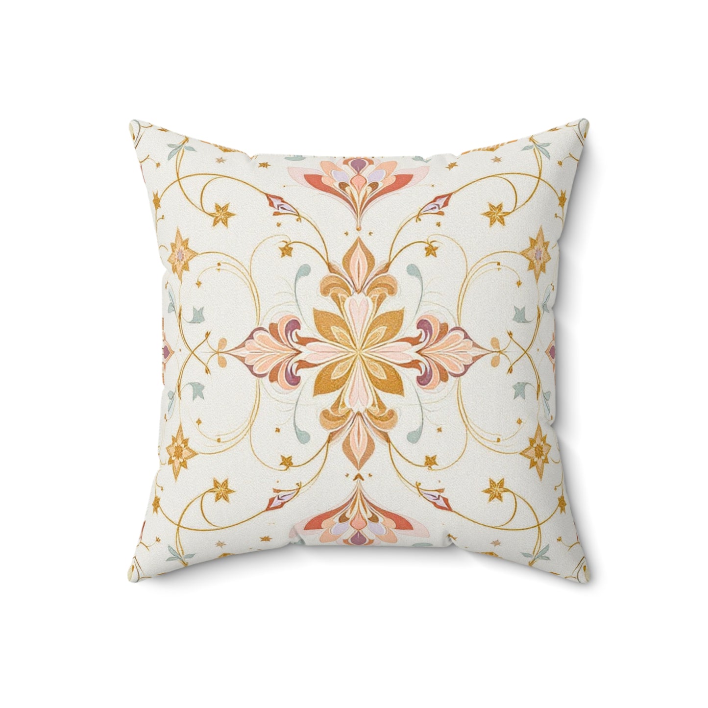 Celestial Elegance – Ornate Pastel Luxe Design Throw Pillow