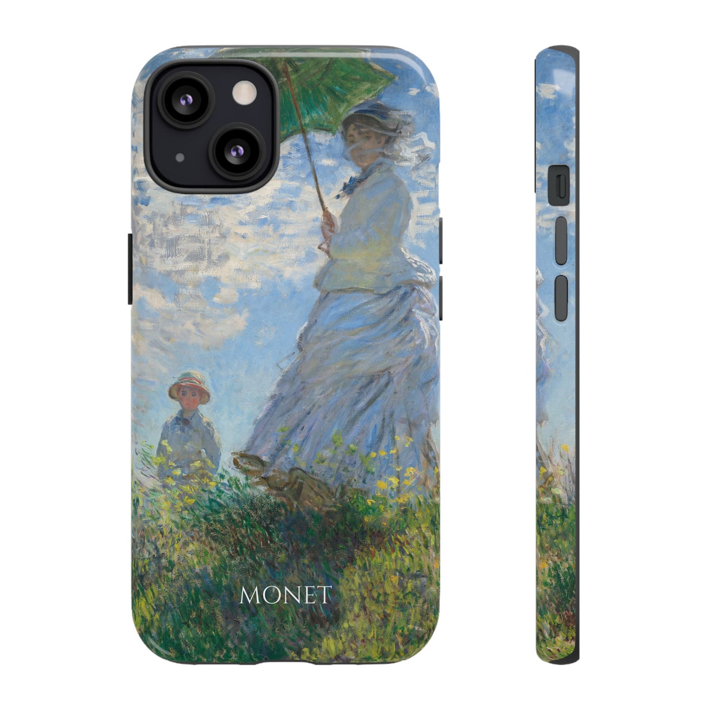 Tough Phone Case for iPhone, Samsung and Google Pixel - Monet, Woman with a Parasol - Madame Monet and Her Son (1875)