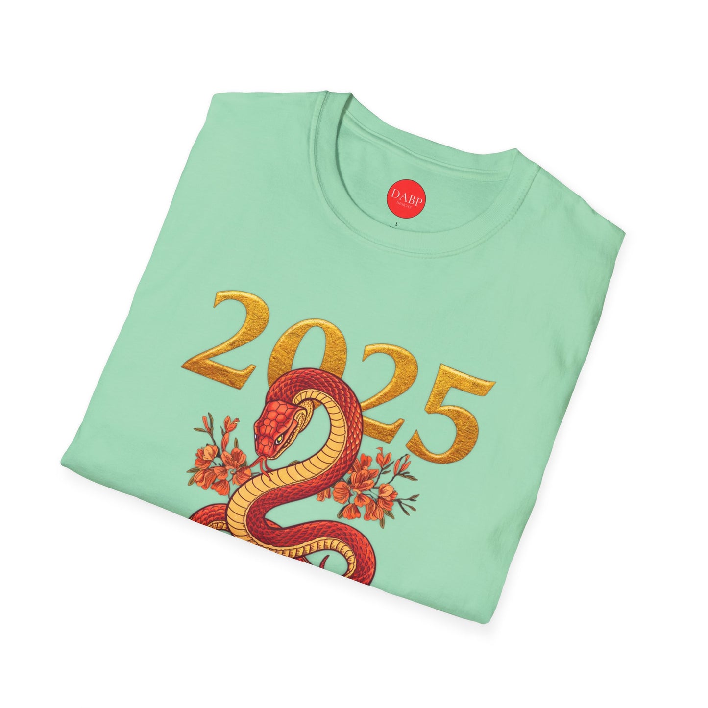 Gildan 64000 Unisex Softstyle Short-sleeve Tee | 2025 Year of the Snake Chinese New Year Design