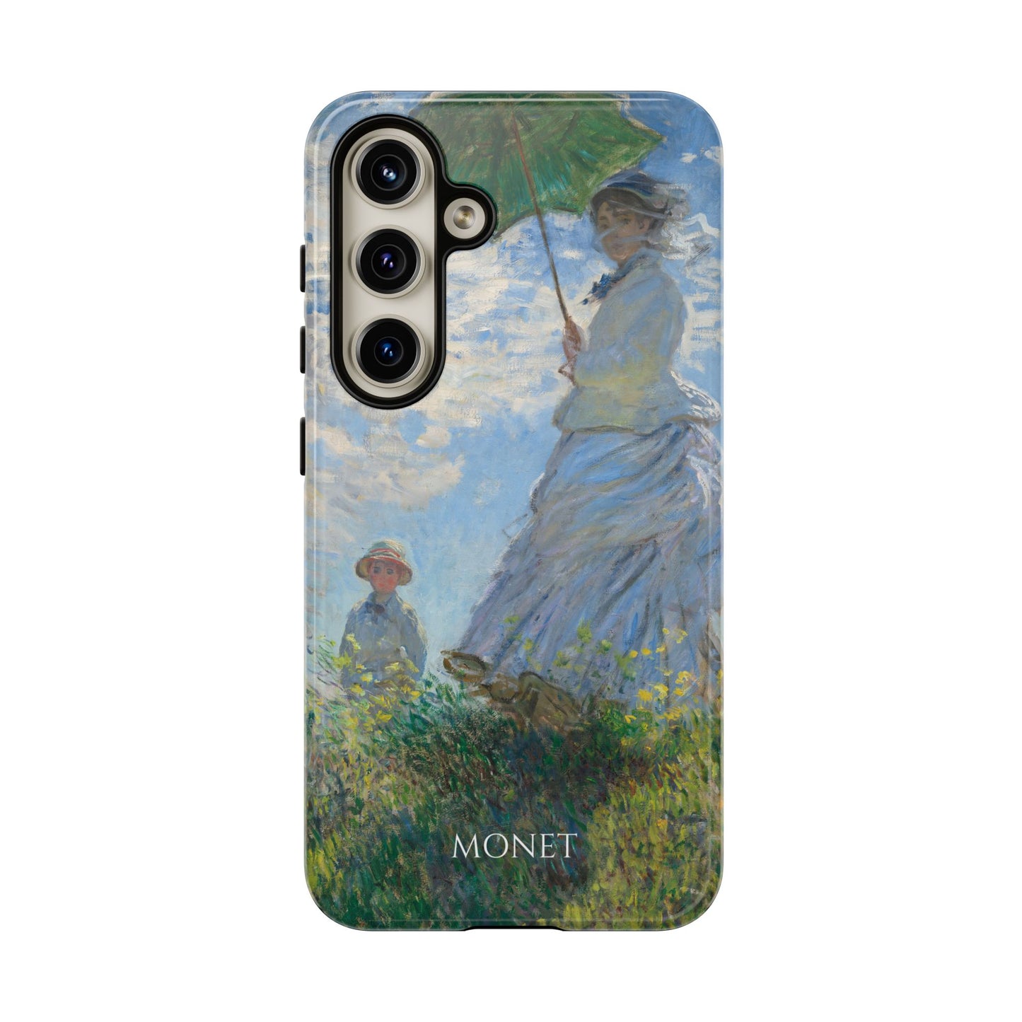 Tough Phone Case for iPhone, Samsung and Google Pixel - Monet, Woman with a Parasol - Madame Monet and Her Son (1875)