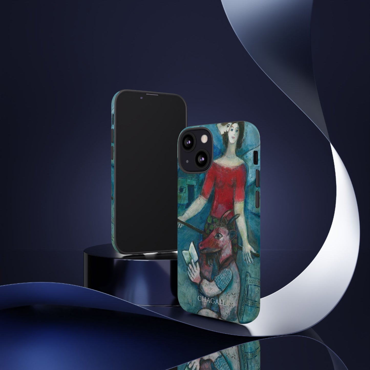 Tough Phone Case for iPhone, Samsung and Google Pixel - Chagall, The Angel and the Reader (1930)