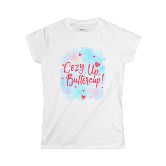 Camiseta suave para mujer Cozy Up Buttercup
