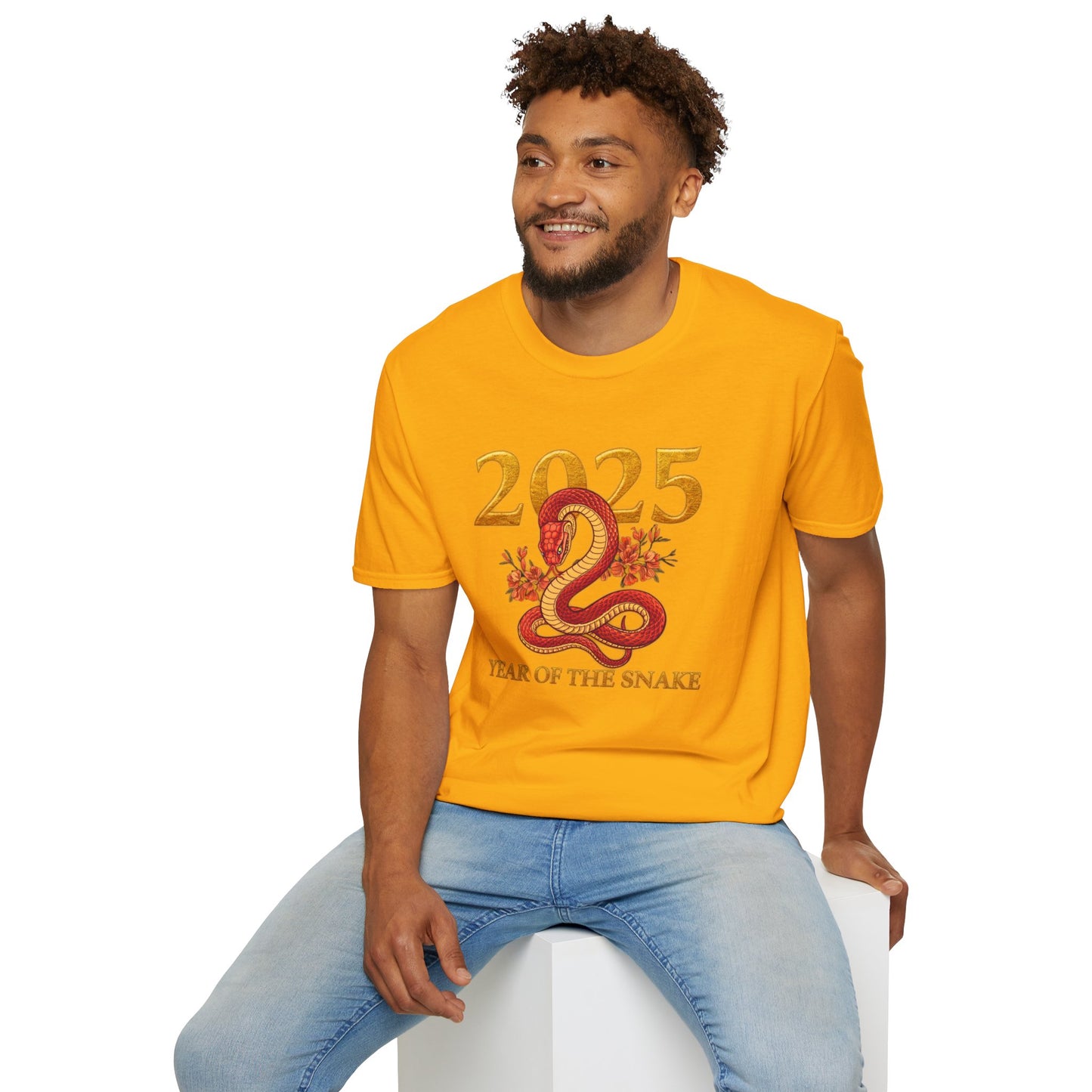 Gildan 64000 Unisex Softstyle Short-sleeve Tee | 2025 Year of the Snake Chinese New Year Design