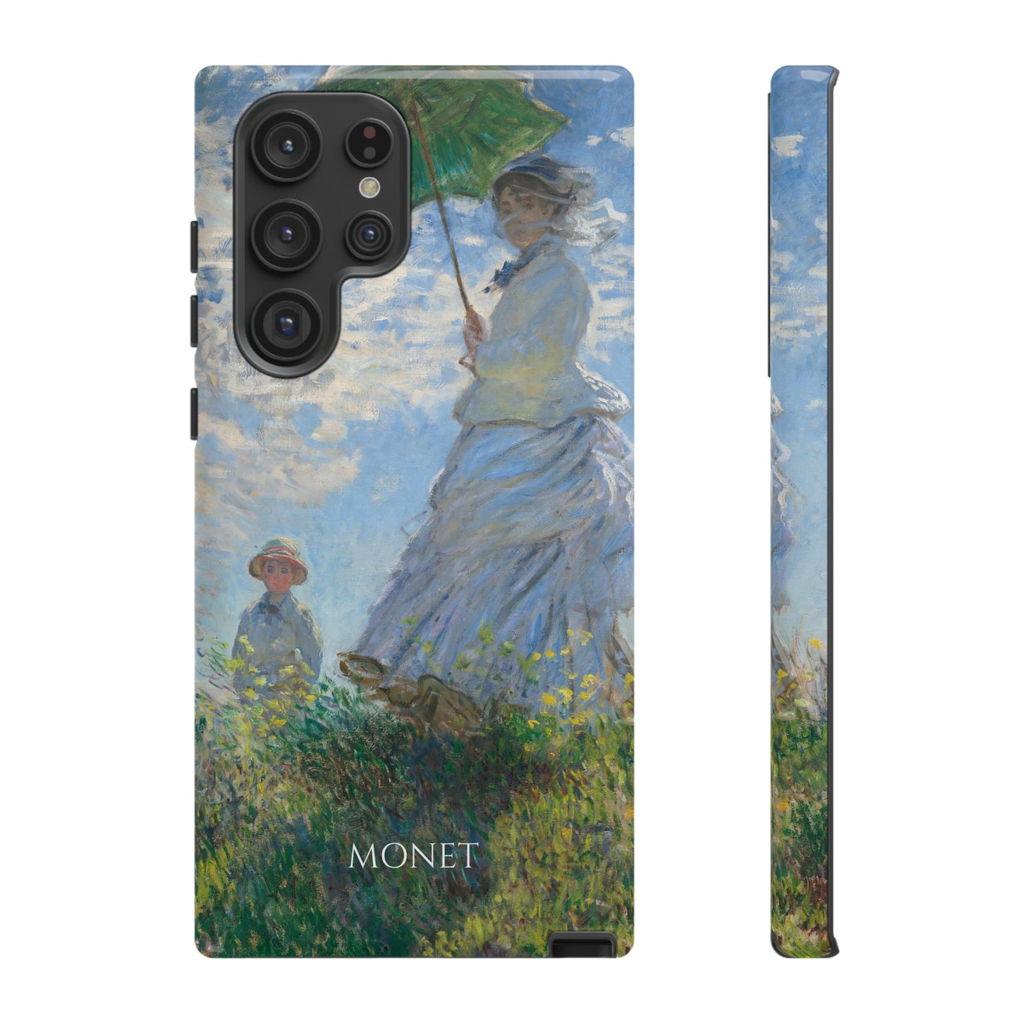 Tough Phone Case for iPhone, Samsung and Google Pixel - Monet, Woman with a Parasol - Madame Monet and Her Son (1875)