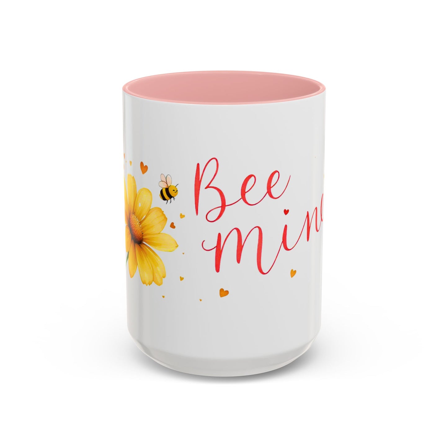 Bee Mine - Floral Accent Ceramic Mug (11oz, 15oz)