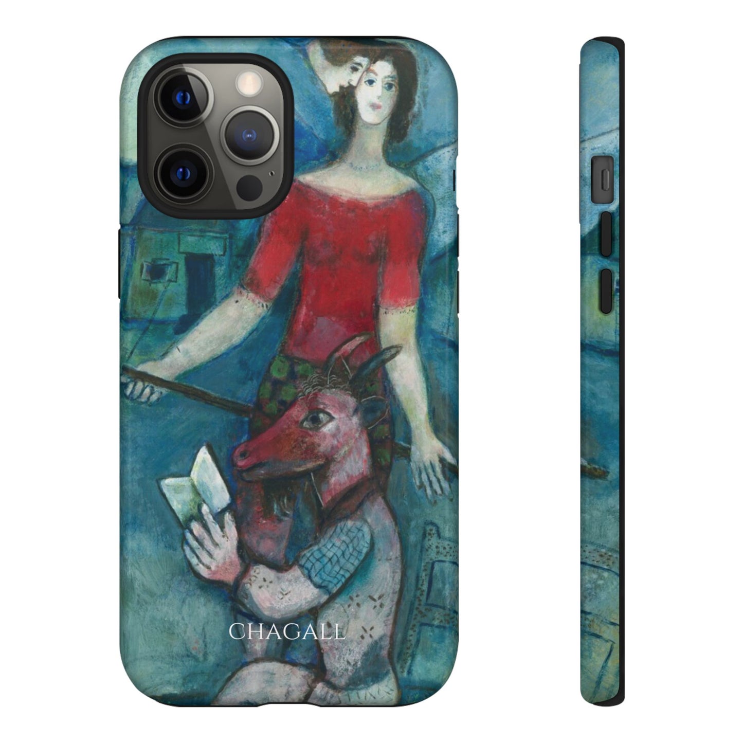 Tough Phone Case for iPhone, Samsung and Google Pixel - Chagall, The Angel and the Reader (1930)