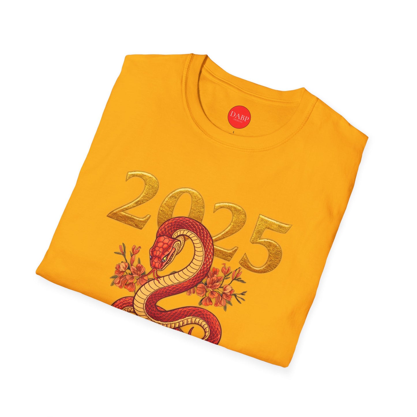 Gildan 64000 Unisex Softstyle Short-sleeve Tee | 2025 Year of the Snake Chinese New Year Design