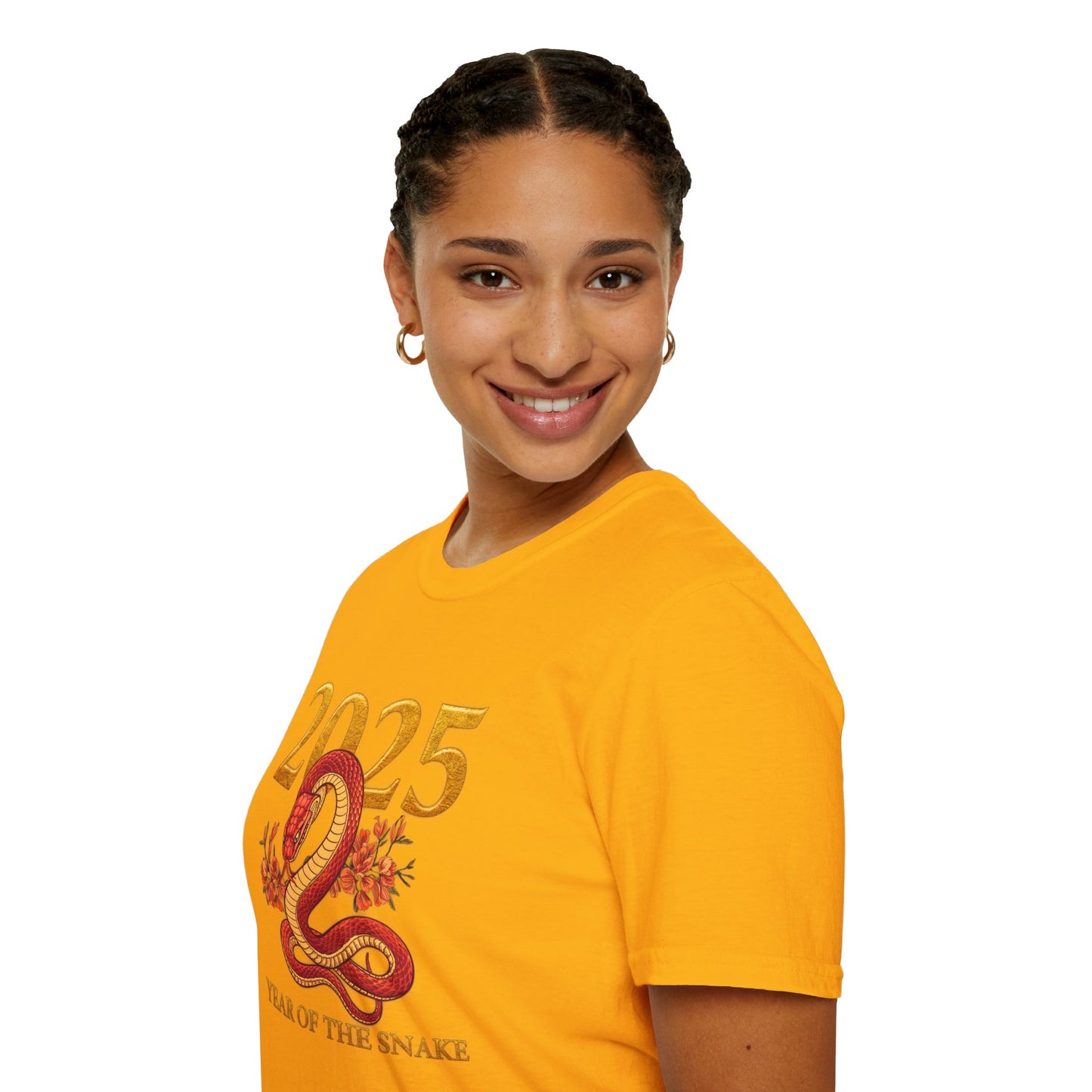 Gildan 64000 Unisex Softstyle Short-sleeve Tee | 2025 Year of the Snake Chinese New Year Design