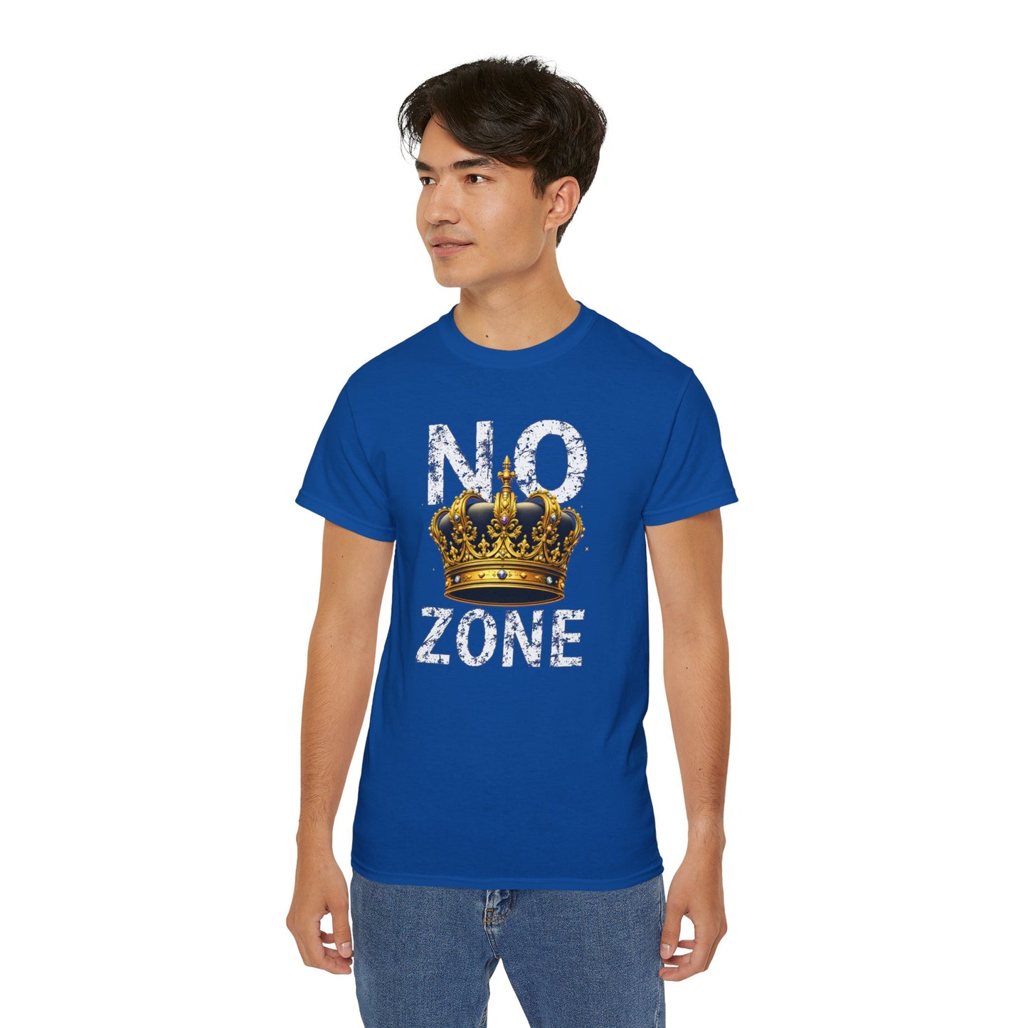 NO KINGS ZONE Graphic Tee | Streetwear T-Shirt with Royal Crown Design