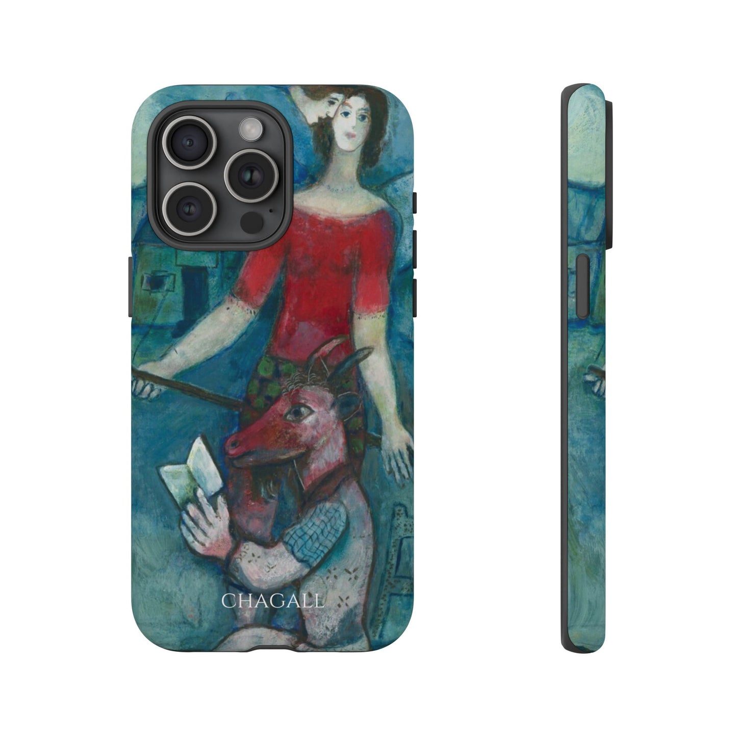 Tough Phone Case for iPhone, Samsung and Google Pixel - Chagall, The Angel and the Reader (1930)
