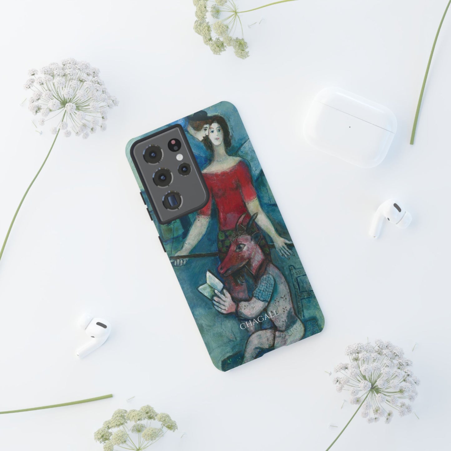 Tough Phone Case for iPhone, Samsung and Google Pixel - Chagall, The Angel and the Reader (1930)