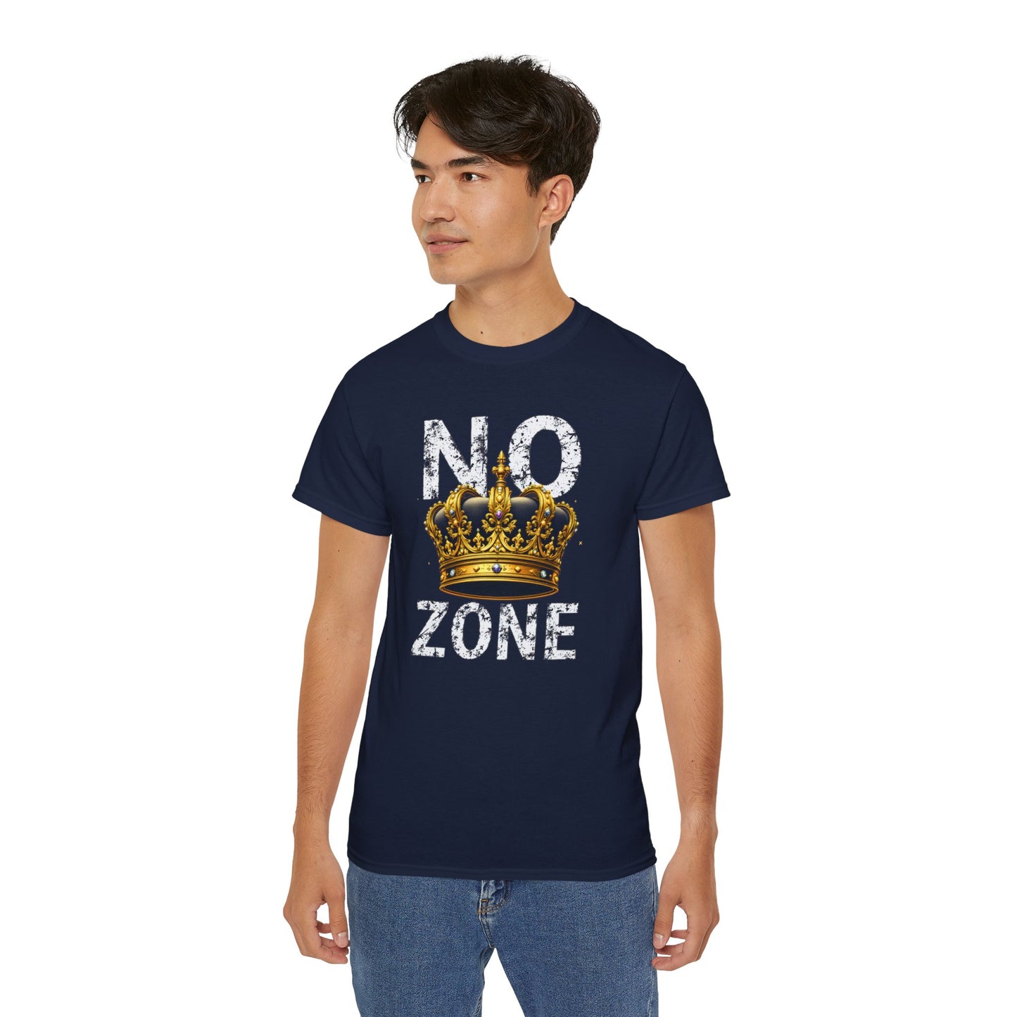 NO KINGS ZONE Graphic Tee | Streetwear T-Shirt with Royal Crown Design