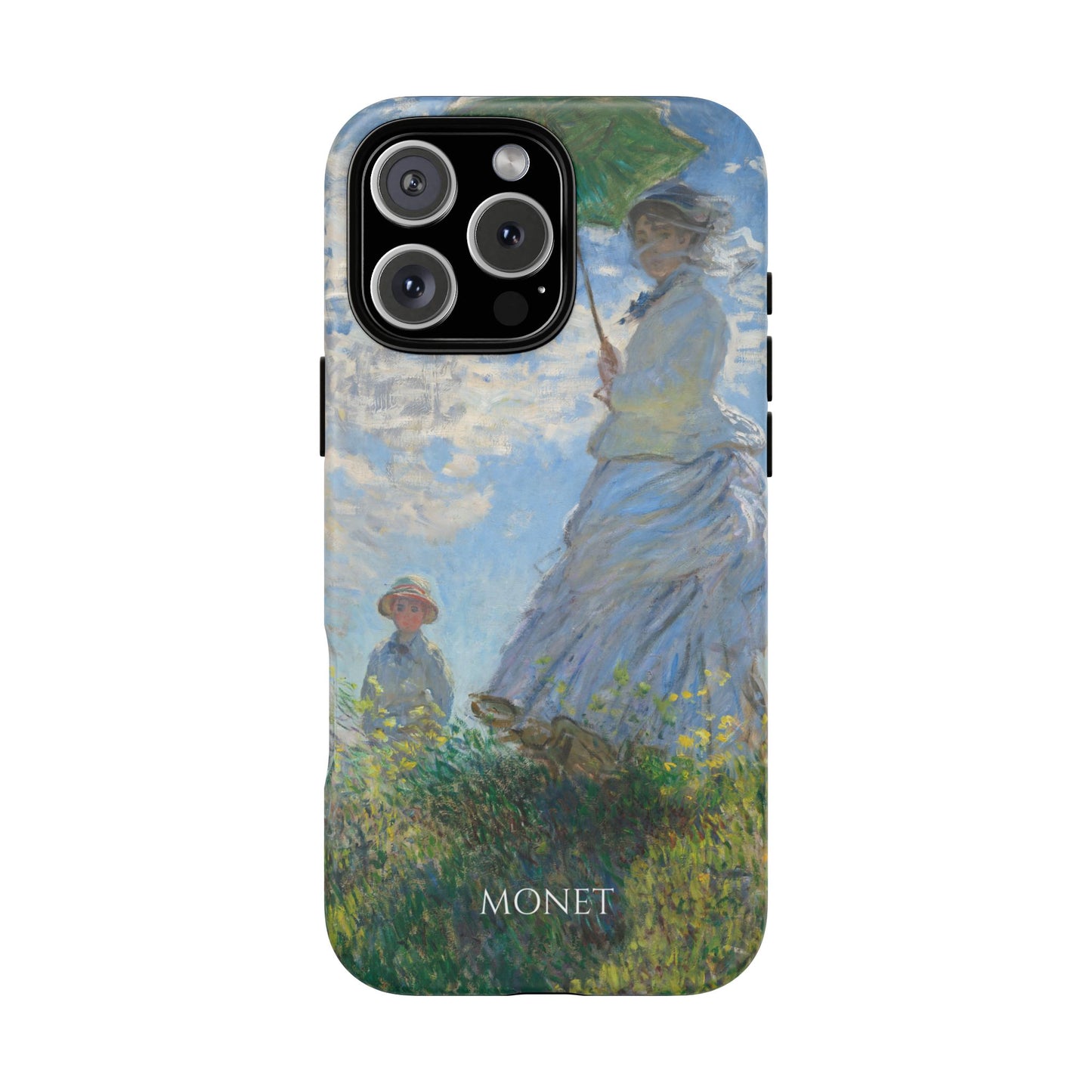 Tough Phone Case for iPhone, Samsung and Google Pixel - Monet, Woman with a Parasol - Madame Monet and Her Son (1875)