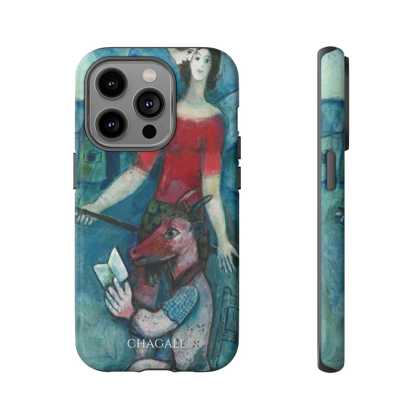 Tough Phone Case for iPhone, Samsung and Google Pixel - Chagall, The Angel and the Reader (1930)