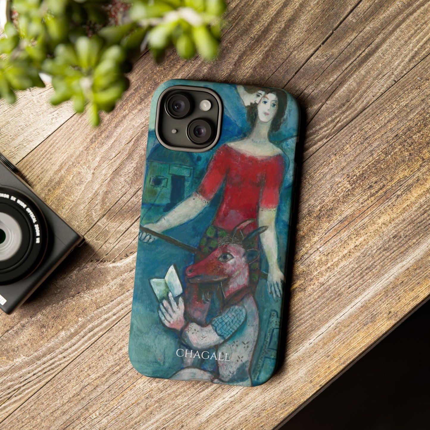 Tough Phone Case for iPhone, Samsung and Google Pixel - Chagall, The Angel and the Reader (1930)