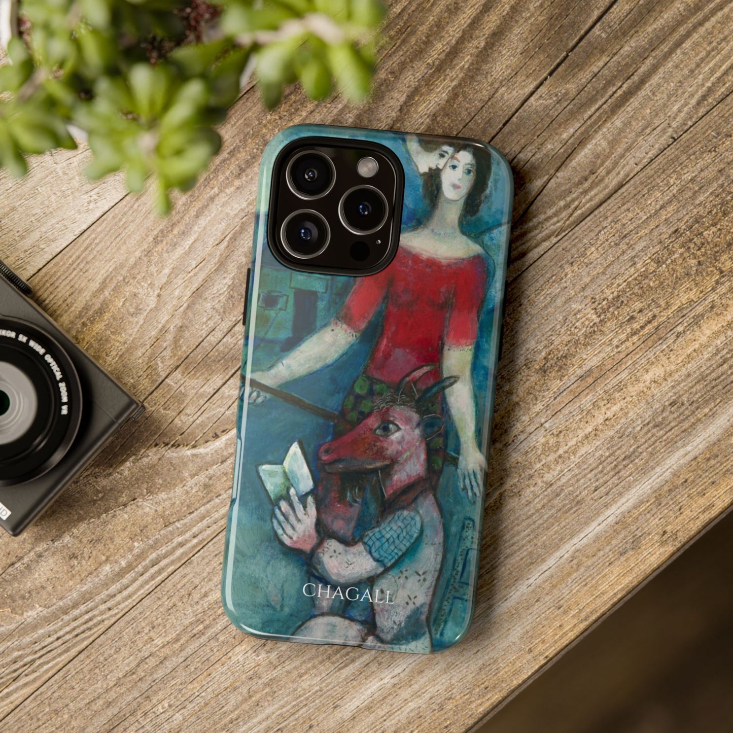 Tough Phone Case for iPhone, Samsung and Google Pixel - Chagall, The Angel and the Reader (1930)