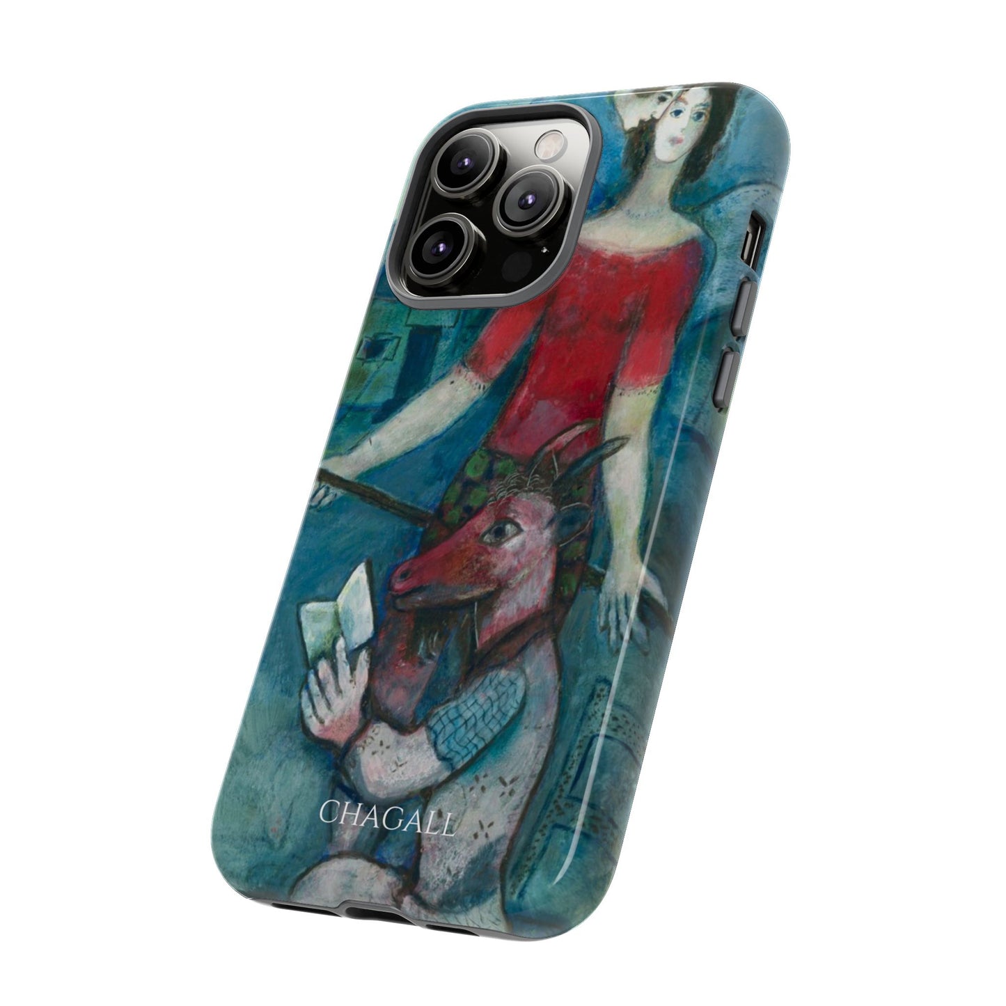 Tough Phone Case for iPhone, Samsung and Google Pixel - Chagall, The Angel and the Reader (1930)
