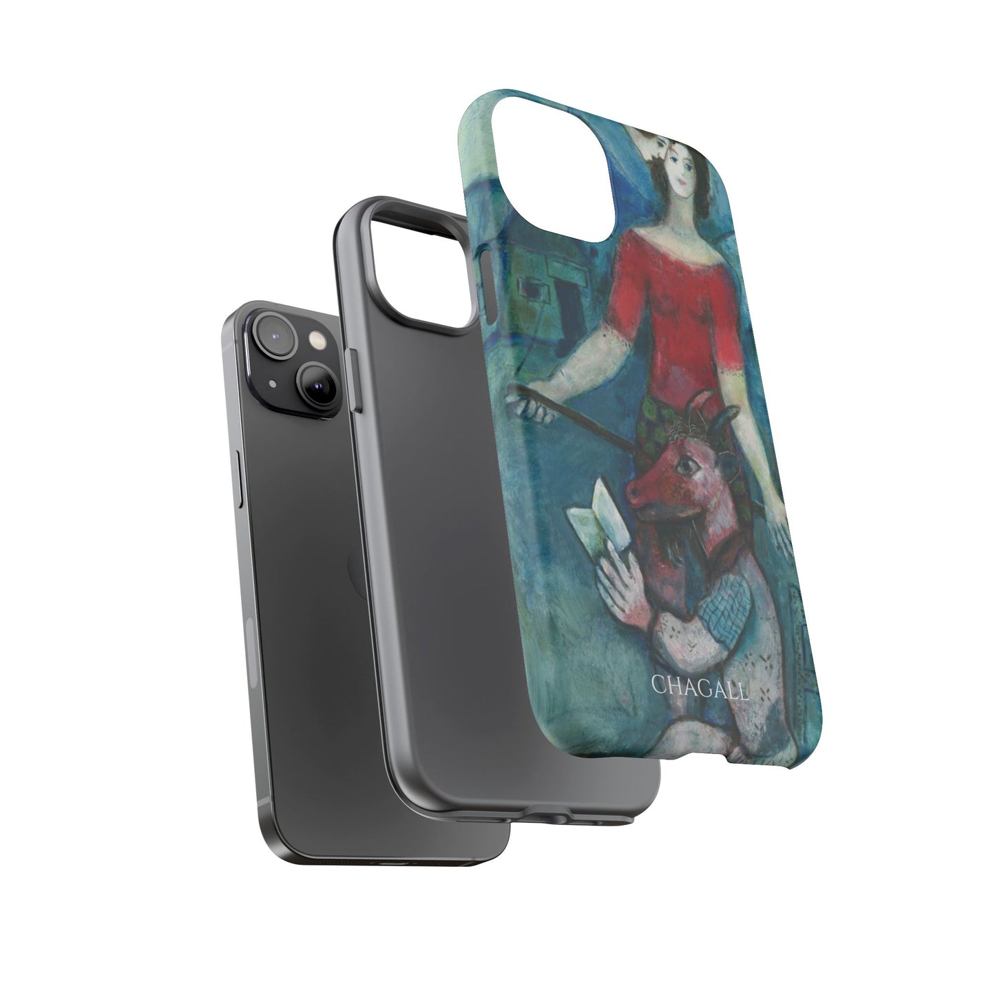 Tough Phone Case for iPhone, Samsung and Google Pixel - Chagall, The Angel and the Reader (1930)