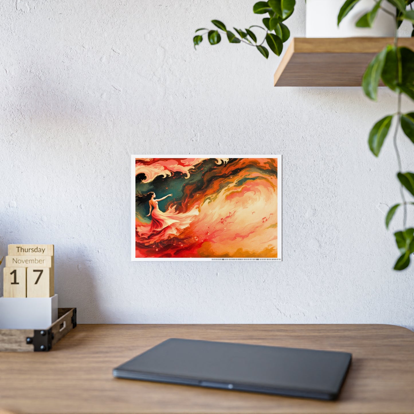 Jazz-Inspired Glossy Poster Art | Flamenco Dream