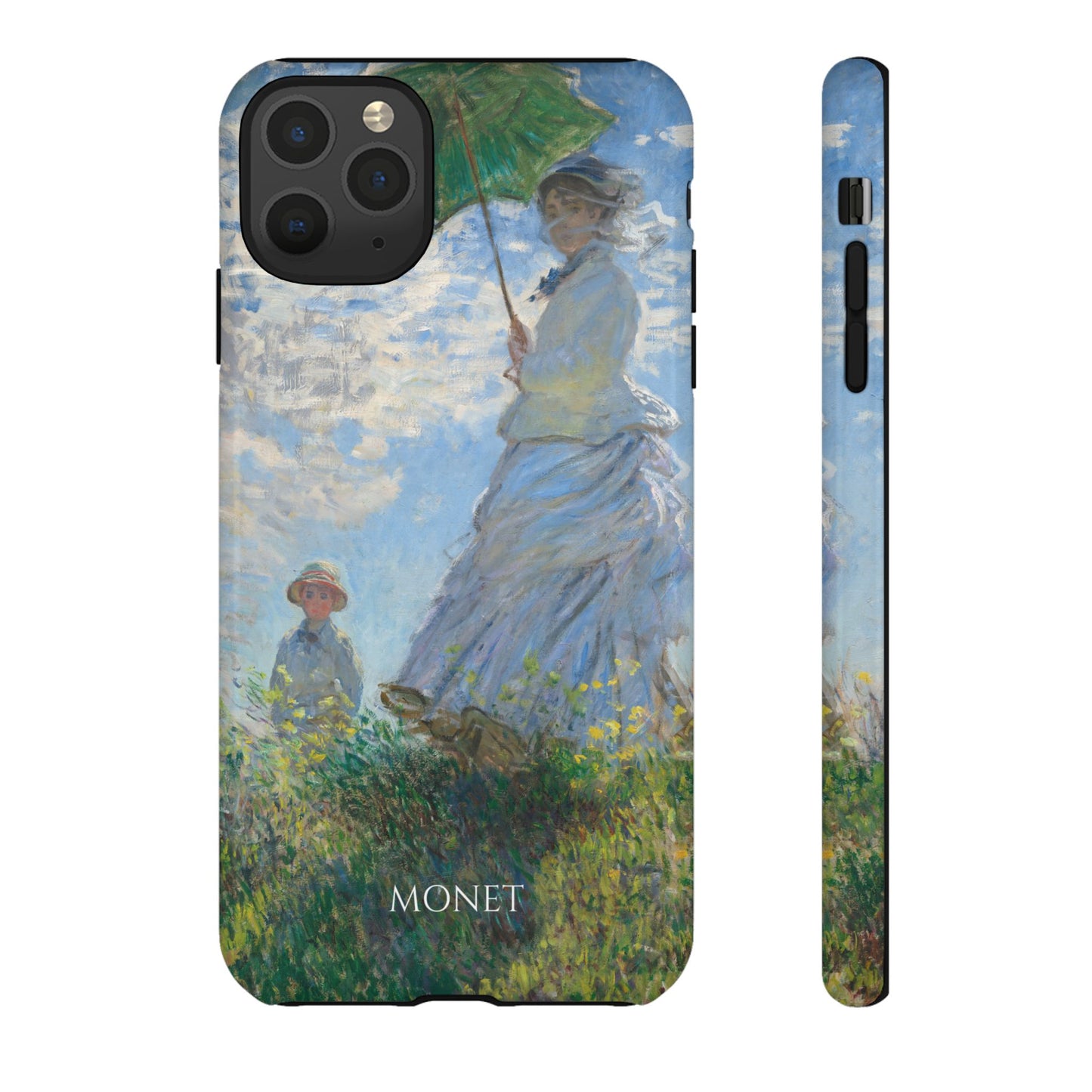 Tough Phone Case for iPhone, Samsung and Google Pixel - Monet, Woman with a Parasol - Madame Monet and Her Son (1875)