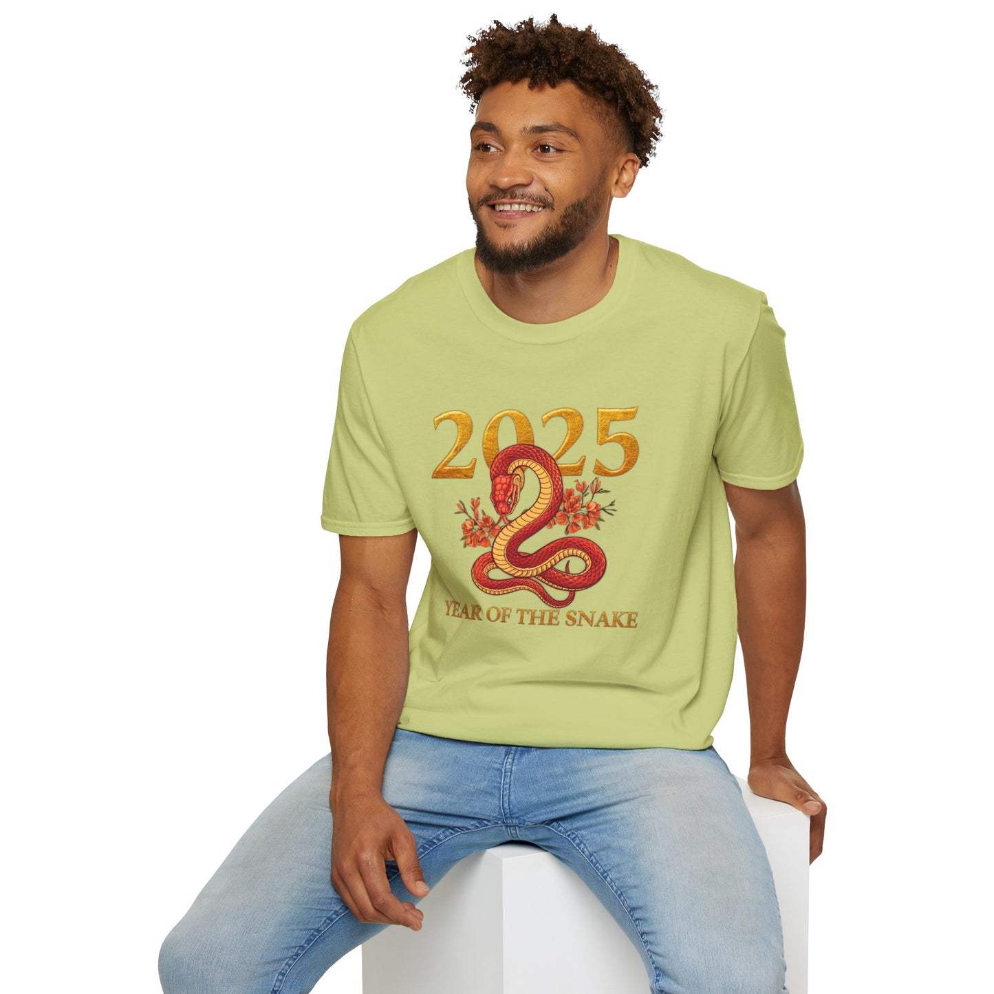 Gildan 64000 Unisex Softstyle Short-sleeve Tee | 2025 Year of the Snake Chinese New Year Design