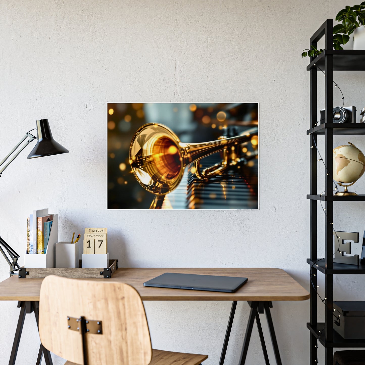 Jazz-Inspired Glossy Poster Art | Valentine Echoes II