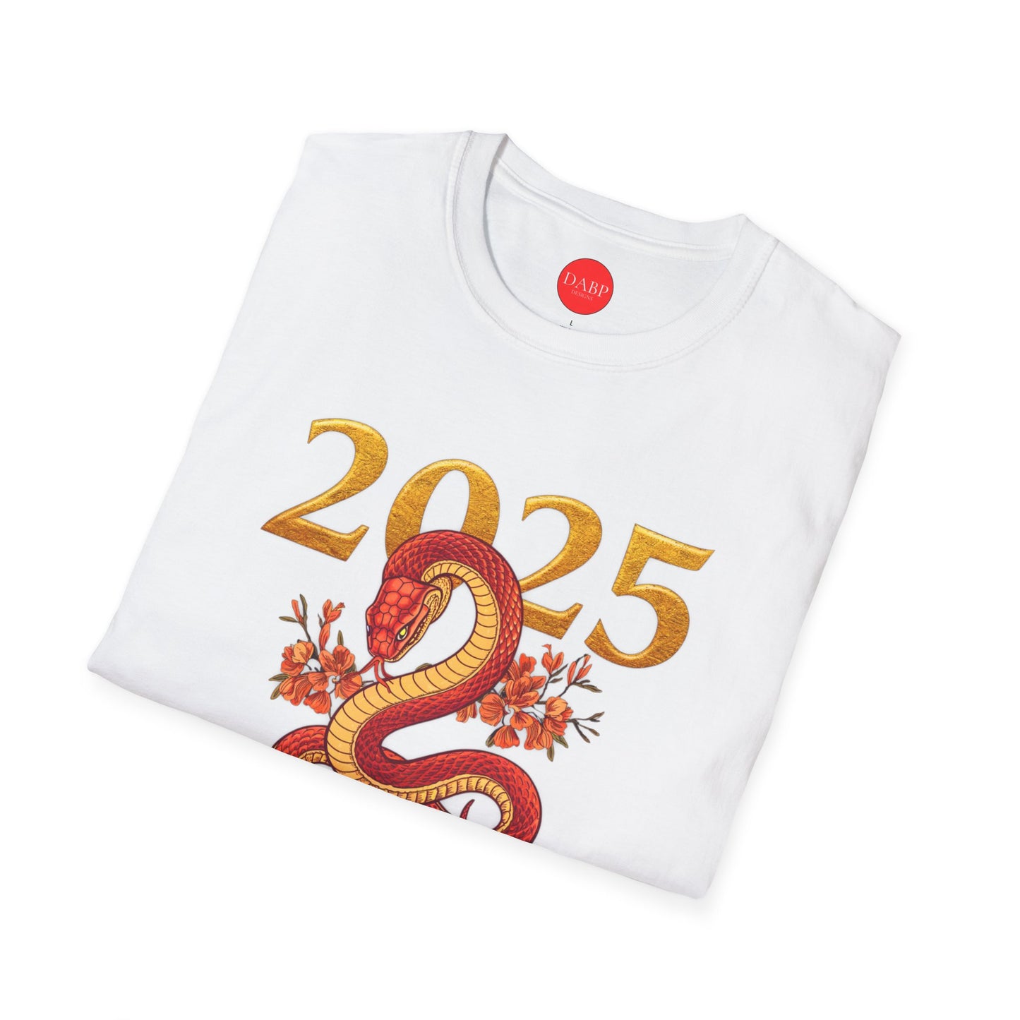 Gildan 64000 Unisex Softstyle Short-sleeve Tee | 2025 Year of the Snake Chinese New Year Design
