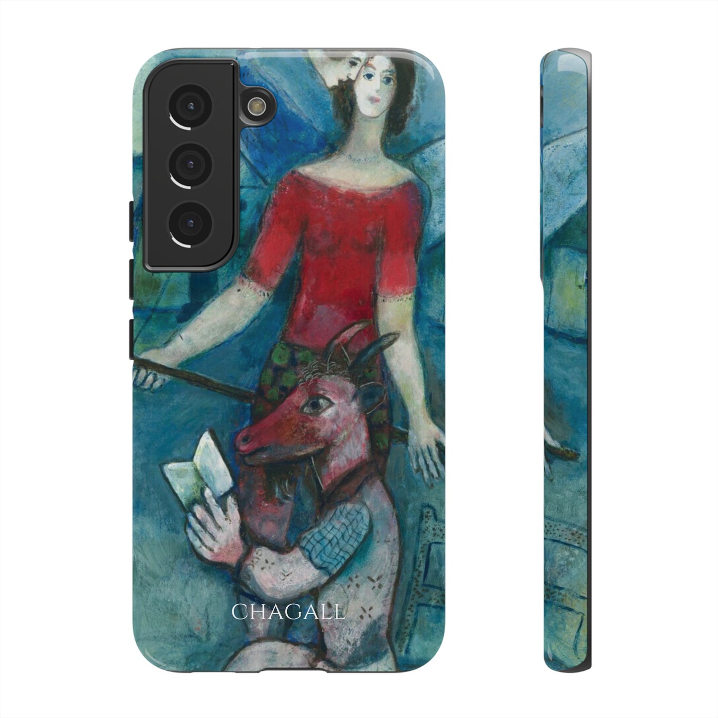 Tough Phone Case for iPhone, Samsung and Google Pixel - Chagall, The Angel and the Reader (1930)