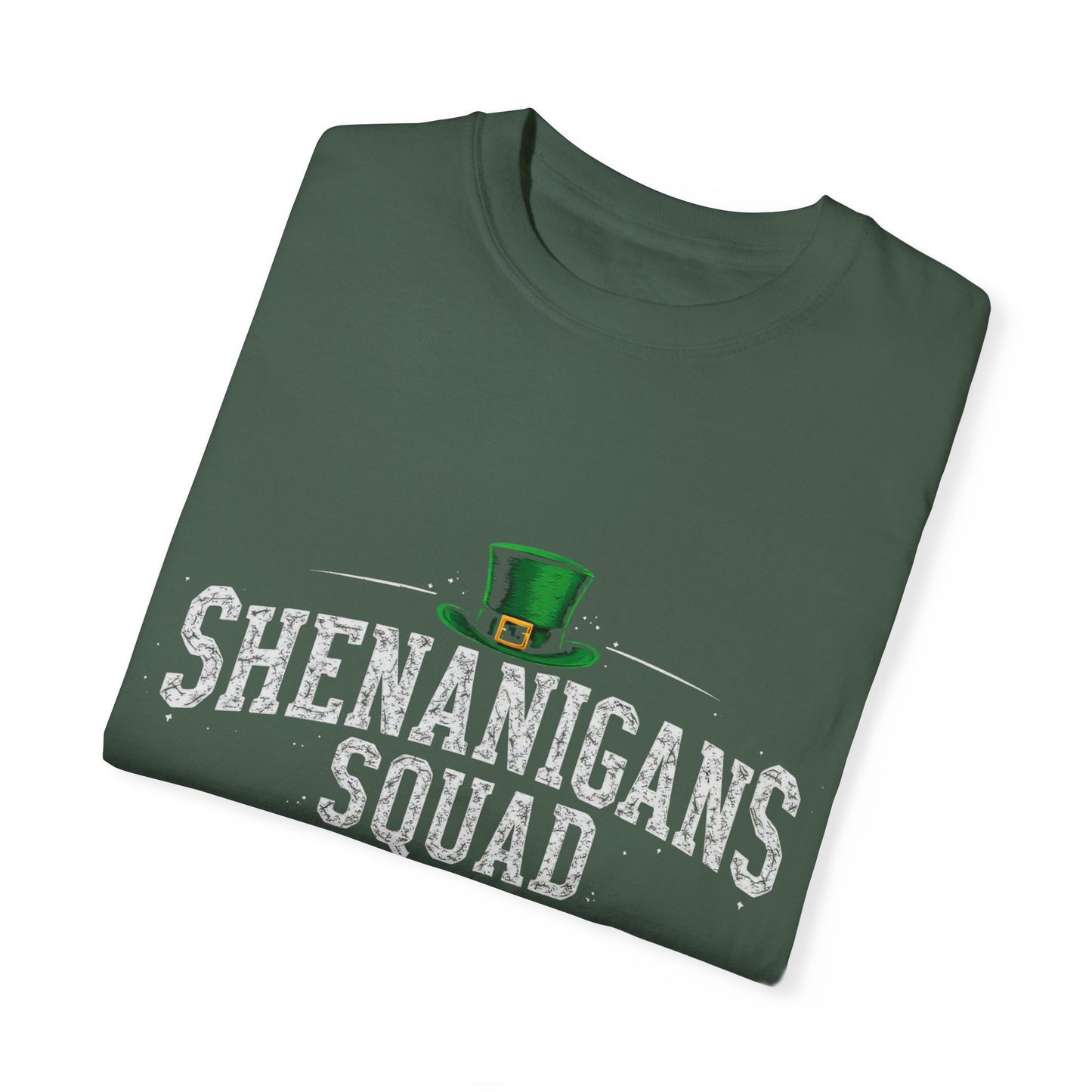 Comfort Colors 1717 Unisex Garment-Dyed T-shirt - Shenanigans Squad St. Patrick’s Day Design