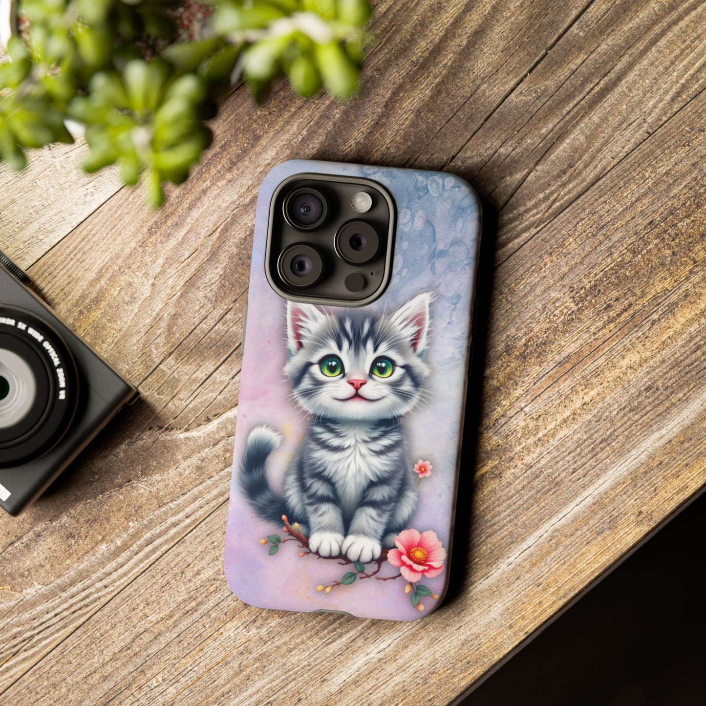 Tough Phone Case for iPhone, Samsung and Google Pixel - Dem Putty Tat Series (v1)