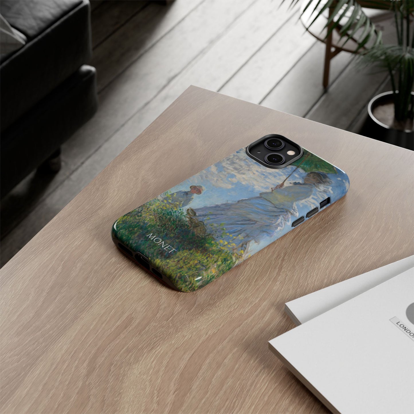 Tough Phone Case for iPhone, Samsung and Google Pixel - Monet, Woman with a Parasol - Madame Monet and Her Son (1875)