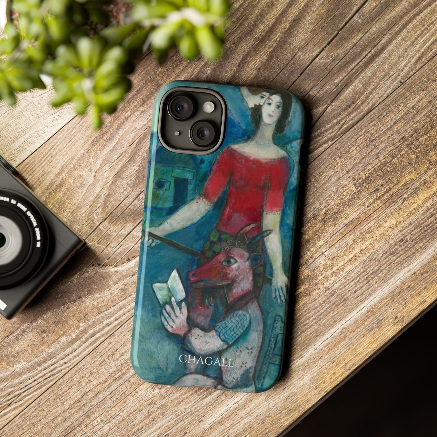 Tough Phone Case for iPhone, Samsung and Google Pixel - Chagall, The Angel and the Reader (1930)