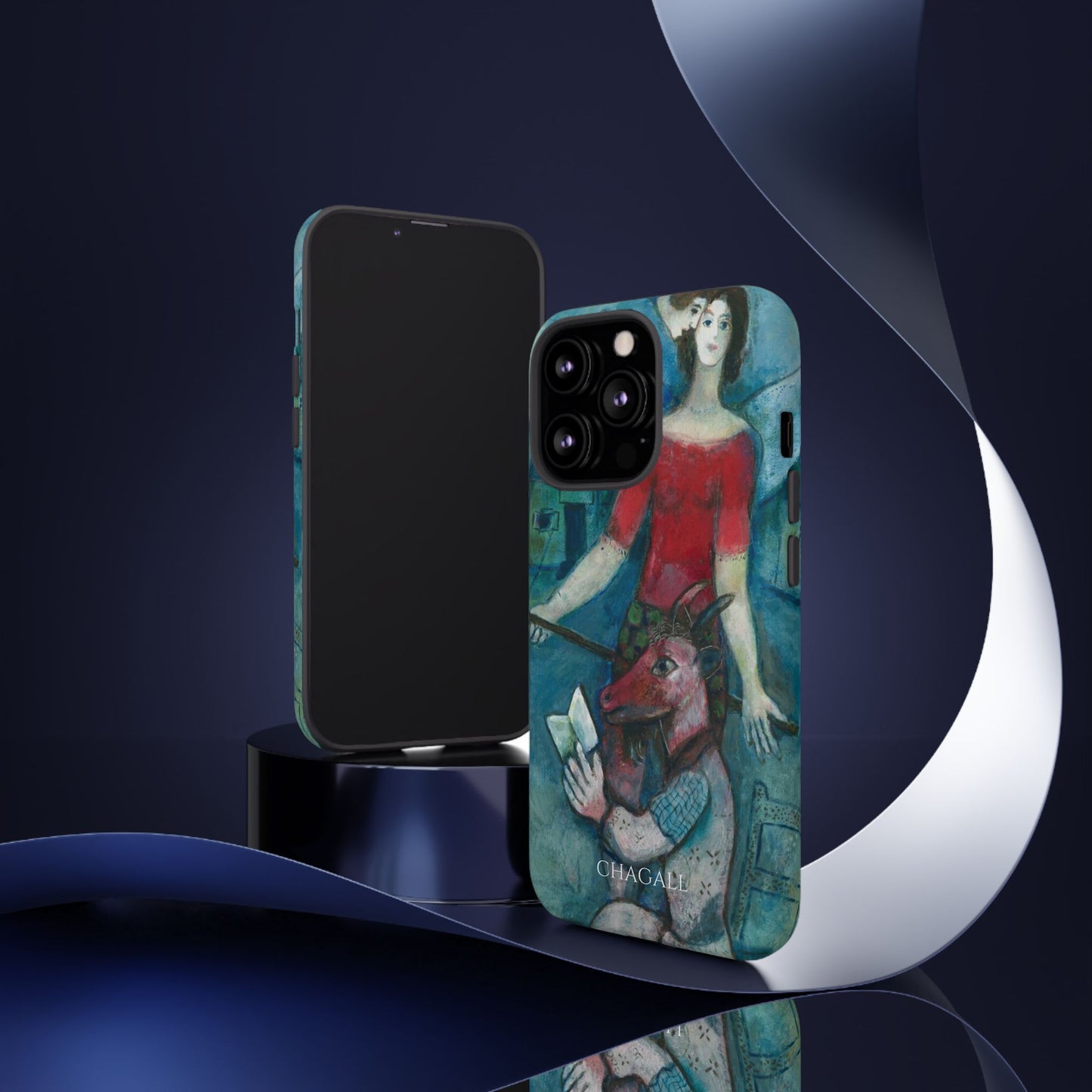 Tough Phone Case for iPhone, Samsung and Google Pixel - Chagall, The Angel and the Reader (1930)