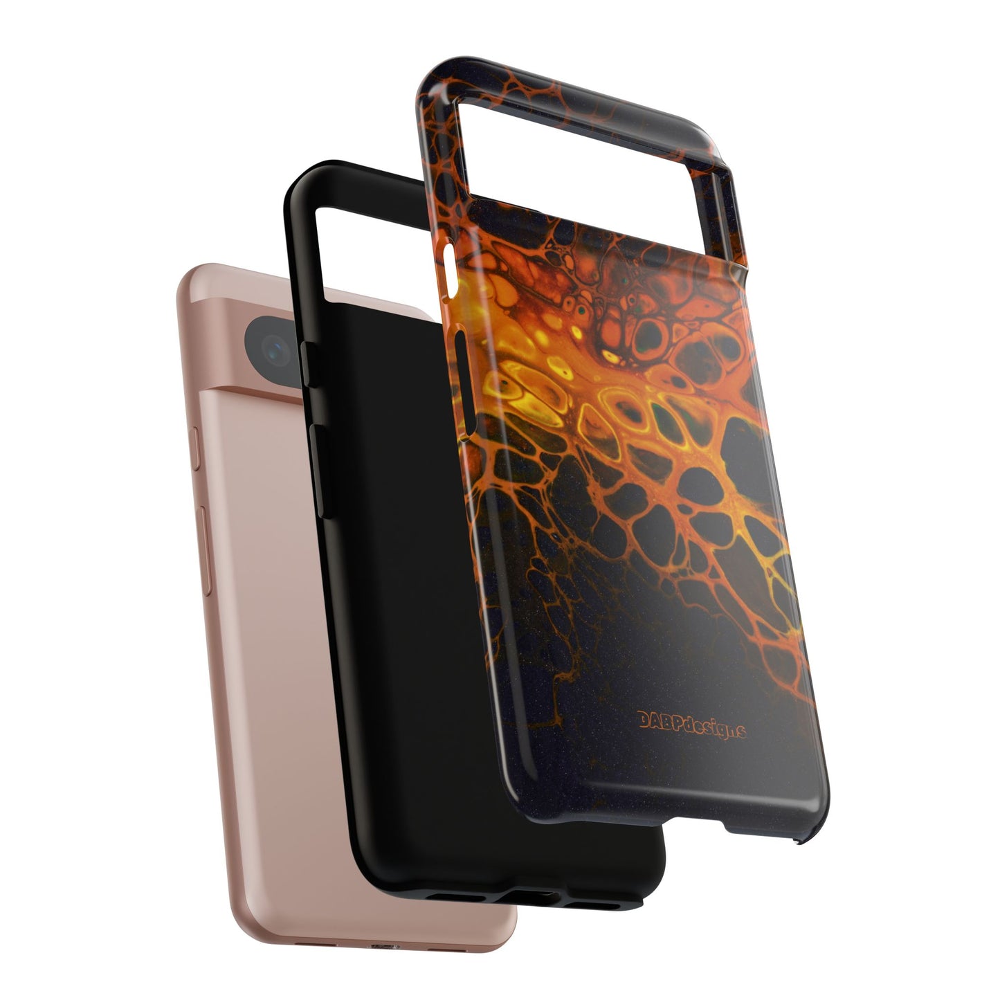 Tough Phone Case for iPhone, Samsung and Google Pixel - DABPdesigns Acrylic Abstract Design (v2)