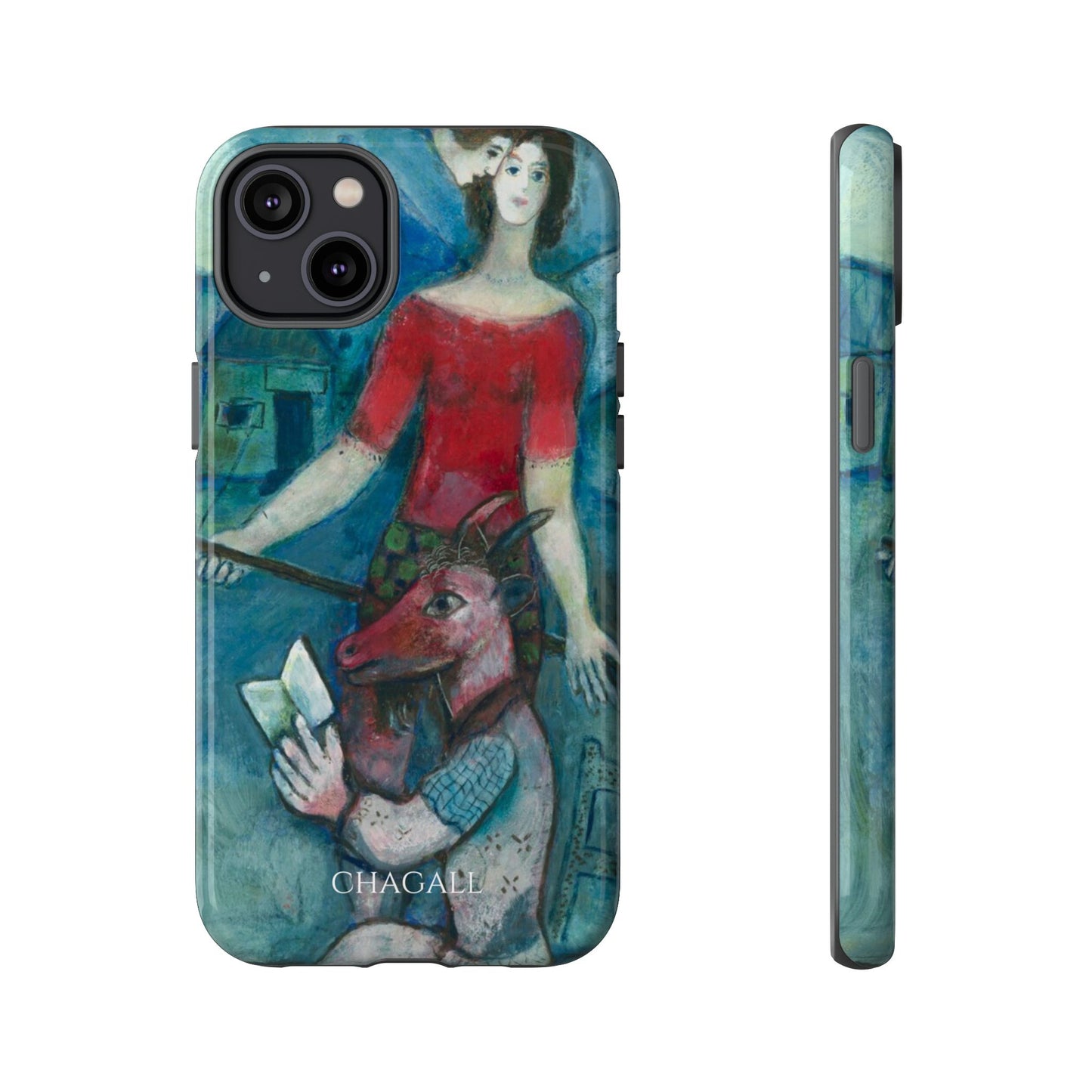 Tough Phone Case for iPhone, Samsung and Google Pixel - Chagall, The Angel and the Reader (1930)